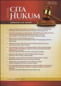 Jurnal : Cita Hukum