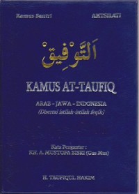 Kamus At taufiq Arab Jawa Indonesia