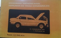 Pedoman Menemukan Kerusakan Pada Kendaraan