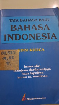 Tata Bahasa Baku Bahasa Indonesia